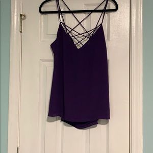 Purple express top size large